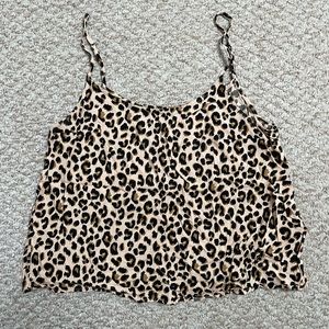 H&M leopard print tank size 6